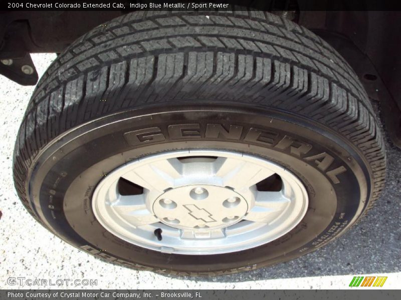 Indigo Blue Metallic / Sport Pewter 2004 Chevrolet Colorado Extended Cab