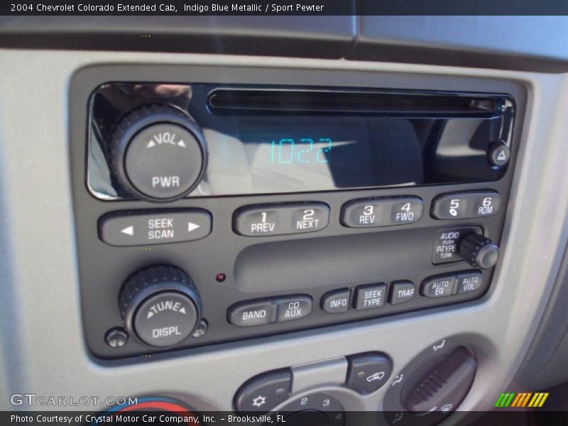 Indigo Blue Metallic / Sport Pewter 2004 Chevrolet Colorado Extended Cab