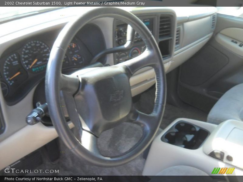 Light Pewter Metallic / Graphite/Medium Gray 2002 Chevrolet Suburban 1500