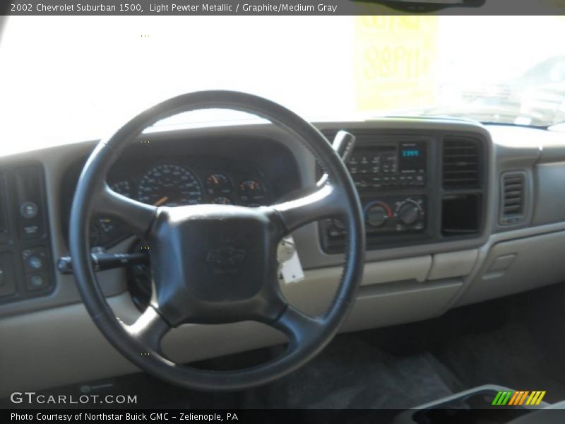 Light Pewter Metallic / Graphite/Medium Gray 2002 Chevrolet Suburban 1500