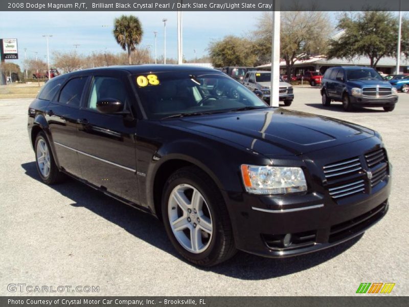 Brilliant Black Crystal Pearl / Dark Slate Gray/Light Slate Gray 2008 Dodge Magnum R/T