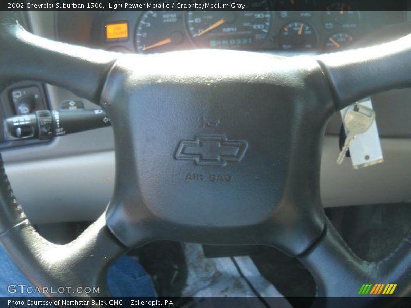 Light Pewter Metallic / Graphite/Medium Gray 2002 Chevrolet Suburban 1500