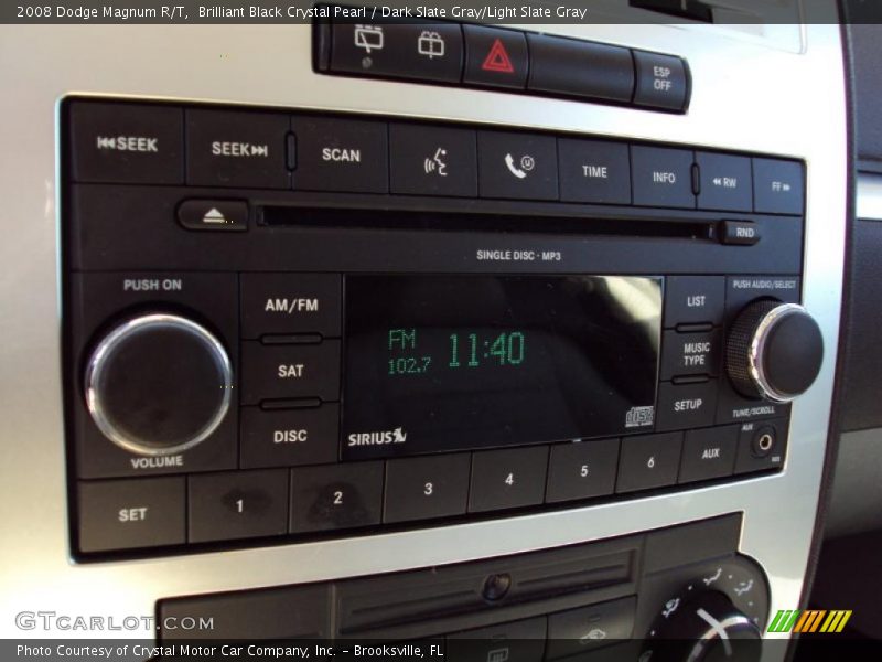 Brilliant Black Crystal Pearl / Dark Slate Gray/Light Slate Gray 2008 Dodge Magnum R/T