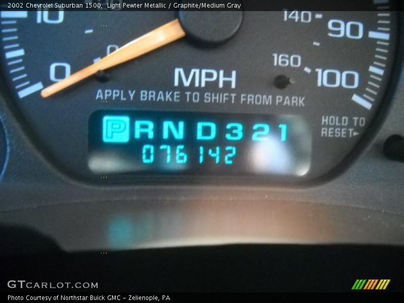 Light Pewter Metallic / Graphite/Medium Gray 2002 Chevrolet Suburban 1500