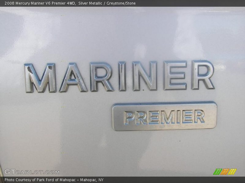 Silver Metallic / Greystone/Stone 2008 Mercury Mariner V6 Premier 4WD