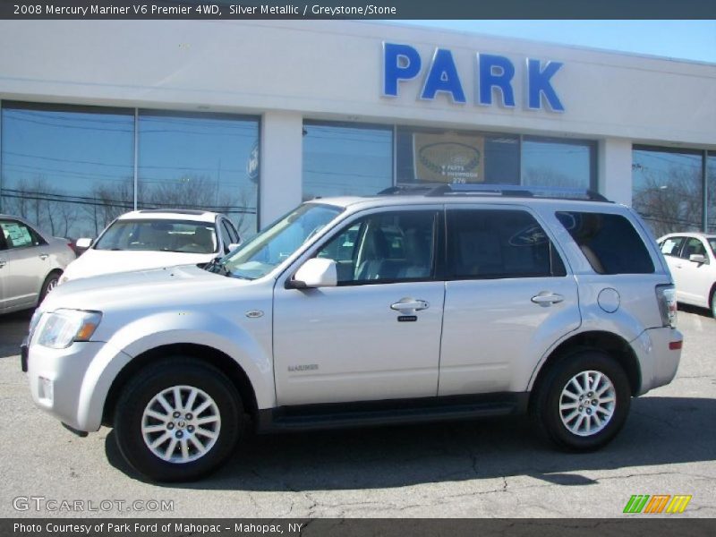 Silver Metallic / Greystone/Stone 2008 Mercury Mariner V6 Premier 4WD