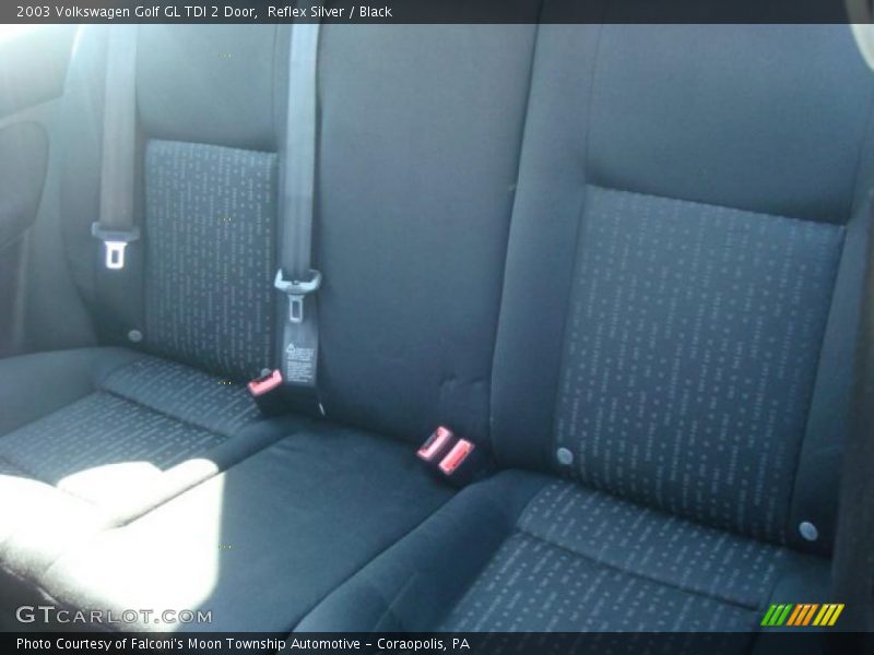 Reflex Silver / Black 2003 Volkswagen Golf GL TDI 2 Door