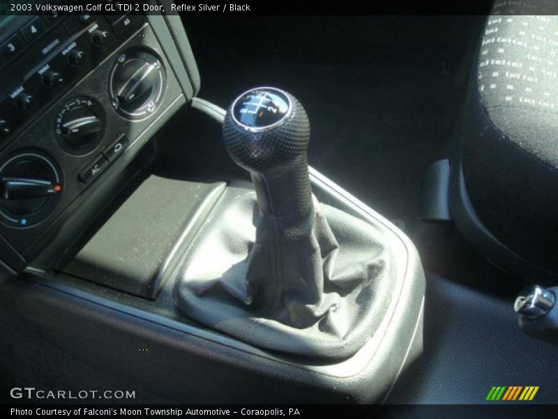 Reflex Silver / Black 2003 Volkswagen Golf GL TDI 2 Door