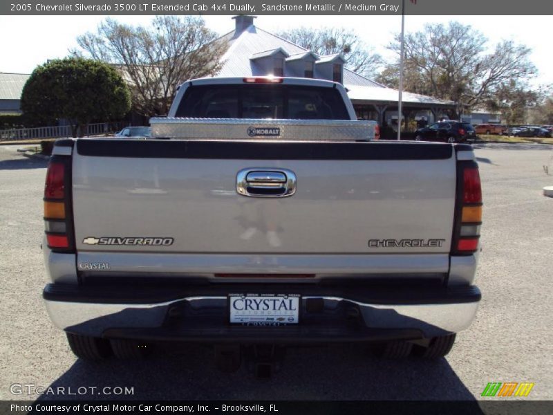 Sandstone Metallic / Medium Gray 2005 Chevrolet Silverado 3500 LT Extended Cab 4x4 Dually