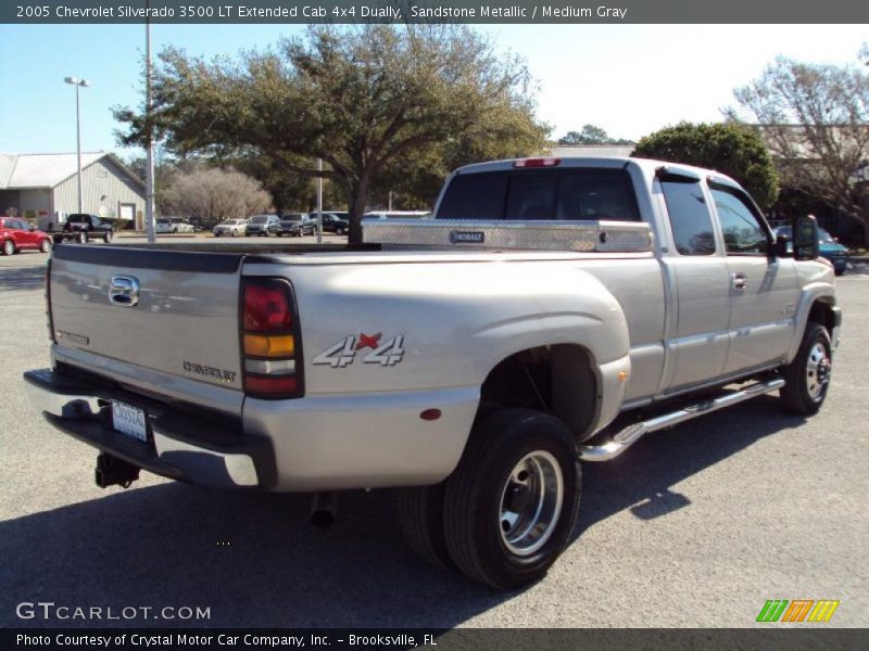 Sandstone Metallic / Medium Gray 2005 Chevrolet Silverado 3500 LT Extended Cab 4x4 Dually