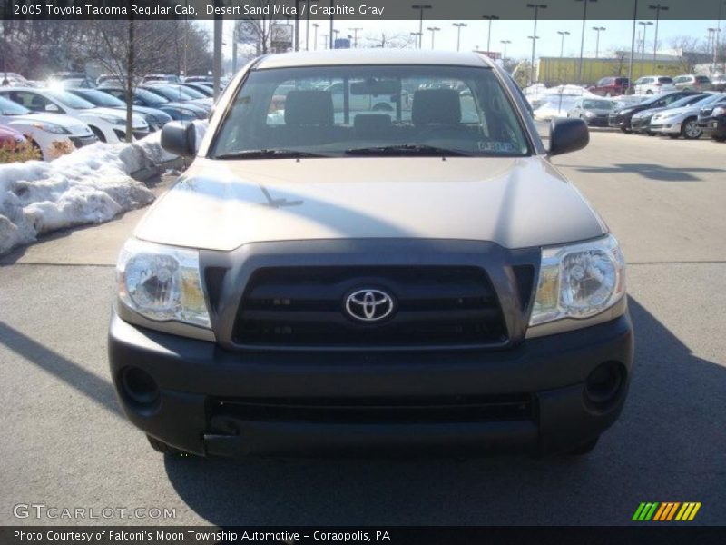 Desert Sand Mica / Graphite Gray 2005 Toyota Tacoma Regular Cab