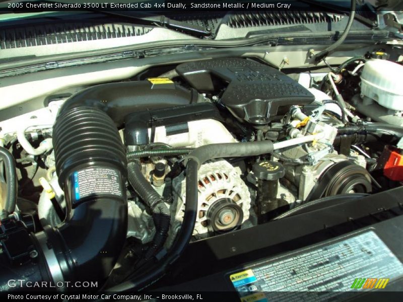 Sandstone Metallic / Medium Gray 2005 Chevrolet Silverado 3500 LT Extended Cab 4x4 Dually