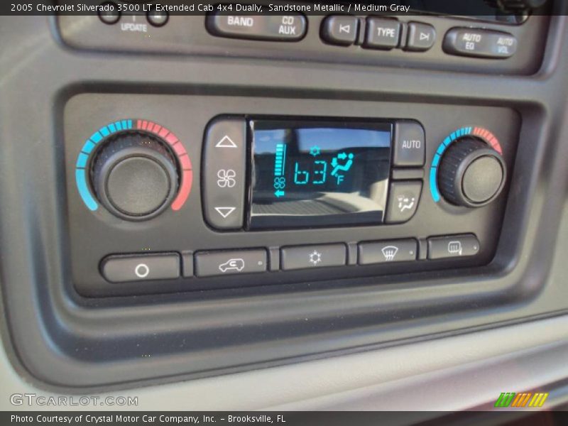 Sandstone Metallic / Medium Gray 2005 Chevrolet Silverado 3500 LT Extended Cab 4x4 Dually