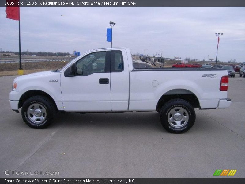 Oxford White / Medium Flint Grey 2005 Ford F150 STX Regular Cab 4x4