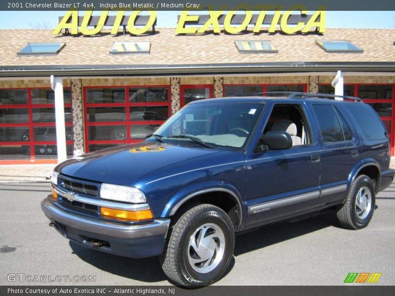 Indigo Blue Metallic / Medium Gray 2001 Chevrolet Blazer LT 4x4