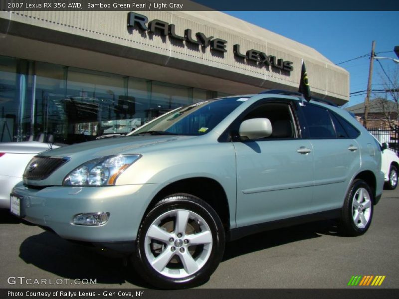 Bamboo Green Pearl / Light Gray 2007 Lexus RX 350 AWD