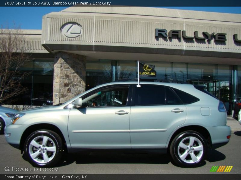 Bamboo Green Pearl / Light Gray 2007 Lexus RX 350 AWD