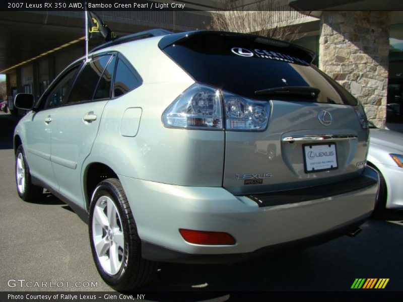 Bamboo Green Pearl / Light Gray 2007 Lexus RX 350 AWD