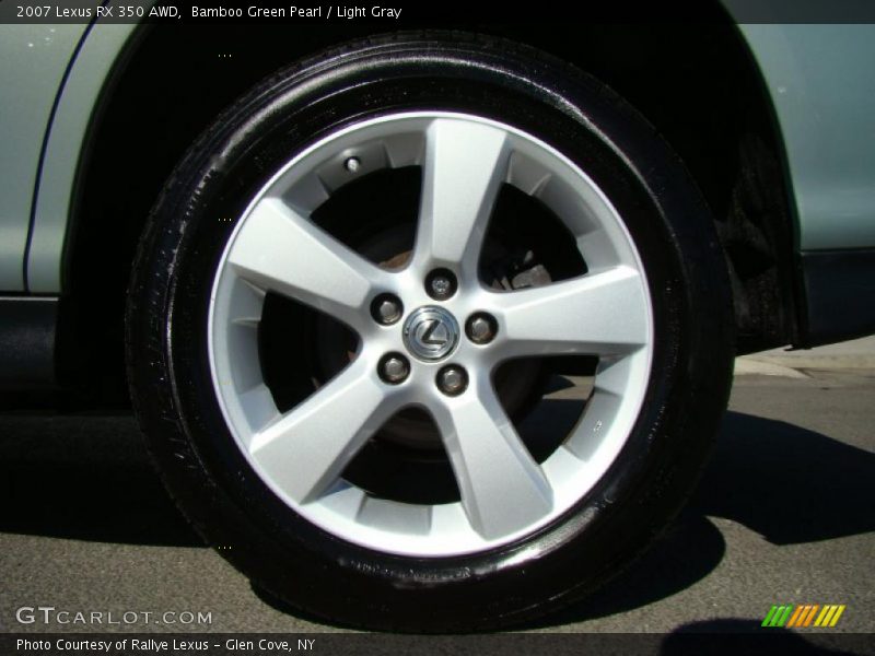 Bamboo Green Pearl / Light Gray 2007 Lexus RX 350 AWD