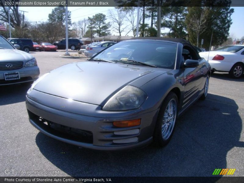 Titanium Pearl / Black 2002 Mitsubishi Eclipse Spyder GT