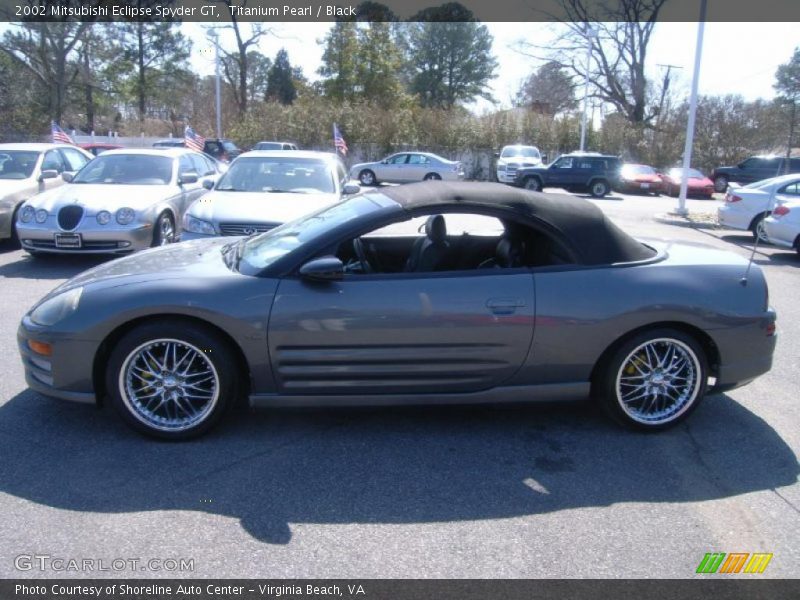 Titanium Pearl / Black 2002 Mitsubishi Eclipse Spyder GT