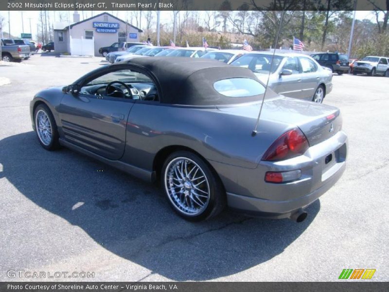 Titanium Pearl / Black 2002 Mitsubishi Eclipse Spyder GT
