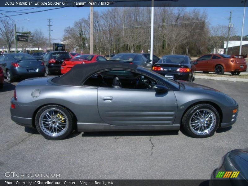 Titanium Pearl / Black 2002 Mitsubishi Eclipse Spyder GT