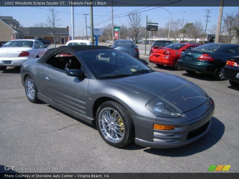 Titanium Pearl / Black 2002 Mitsubishi Eclipse Spyder GT
