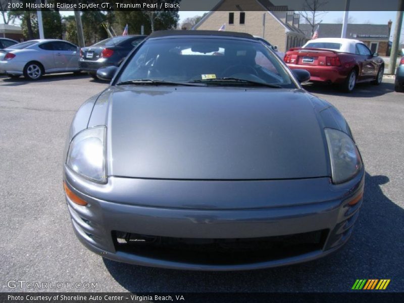 Titanium Pearl / Black 2002 Mitsubishi Eclipse Spyder GT