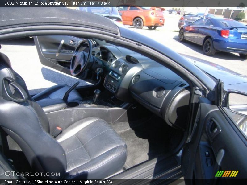 Titanium Pearl / Black 2002 Mitsubishi Eclipse Spyder GT