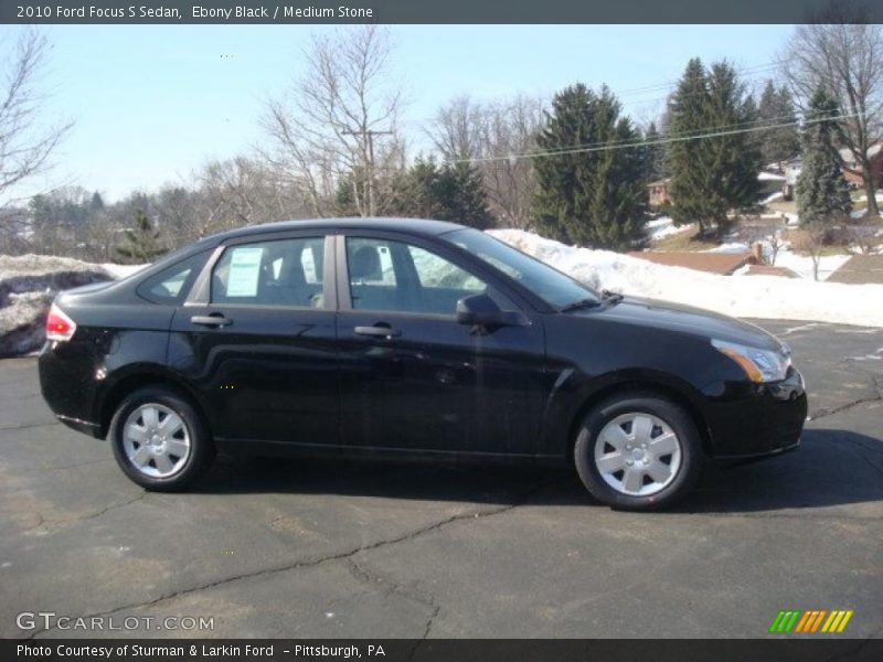 Ebony Black / Medium Stone 2010 Ford Focus S Sedan