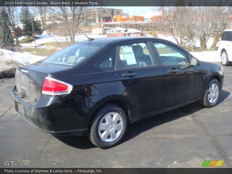 Ebony Black / Medium Stone 2010 Ford Focus S Sedan