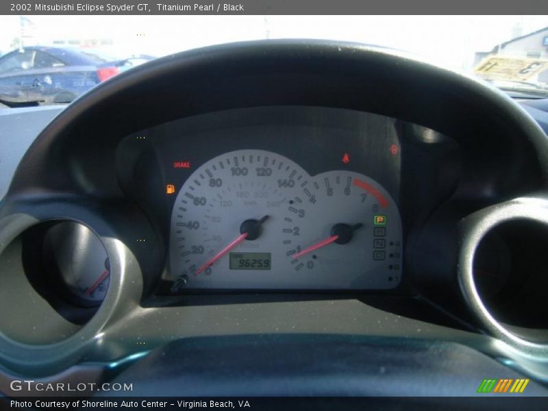 Titanium Pearl / Black 2002 Mitsubishi Eclipse Spyder GT