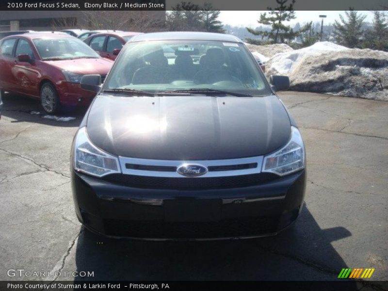 Ebony Black / Medium Stone 2010 Ford Focus S Sedan