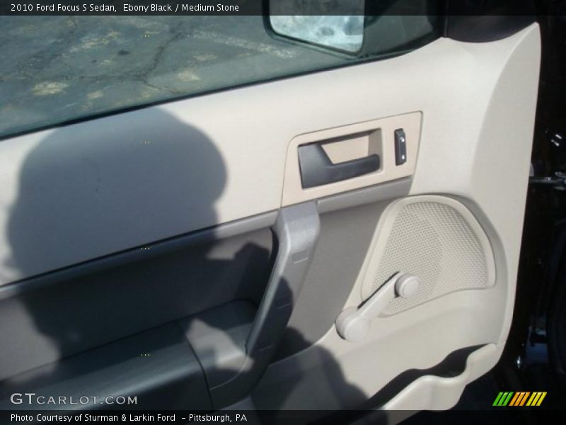 Ebony Black / Medium Stone 2010 Ford Focus S Sedan