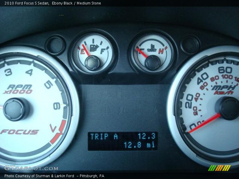 Ebony Black / Medium Stone 2010 Ford Focus S Sedan