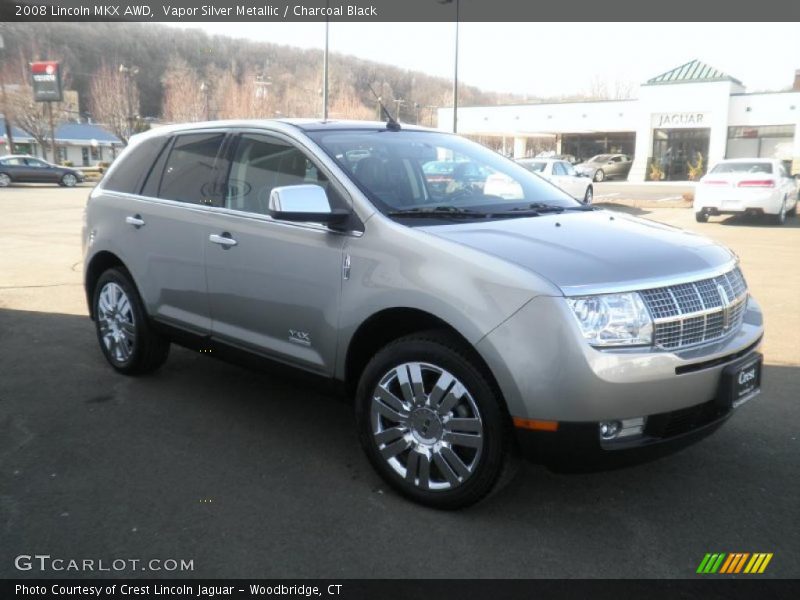 Vapor Silver Metallic / Charcoal Black 2008 Lincoln MKX AWD