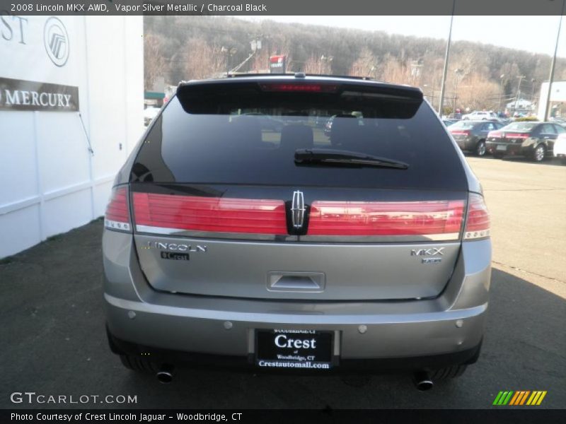 Vapor Silver Metallic / Charcoal Black 2008 Lincoln MKX AWD