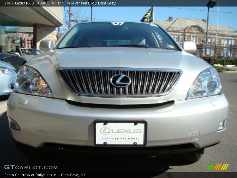 Millennium Silver Metallic / Light Gray 2007 Lexus RX 350 AWD