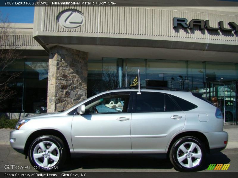 Millennium Silver Metallic / Light Gray 2007 Lexus RX 350 AWD