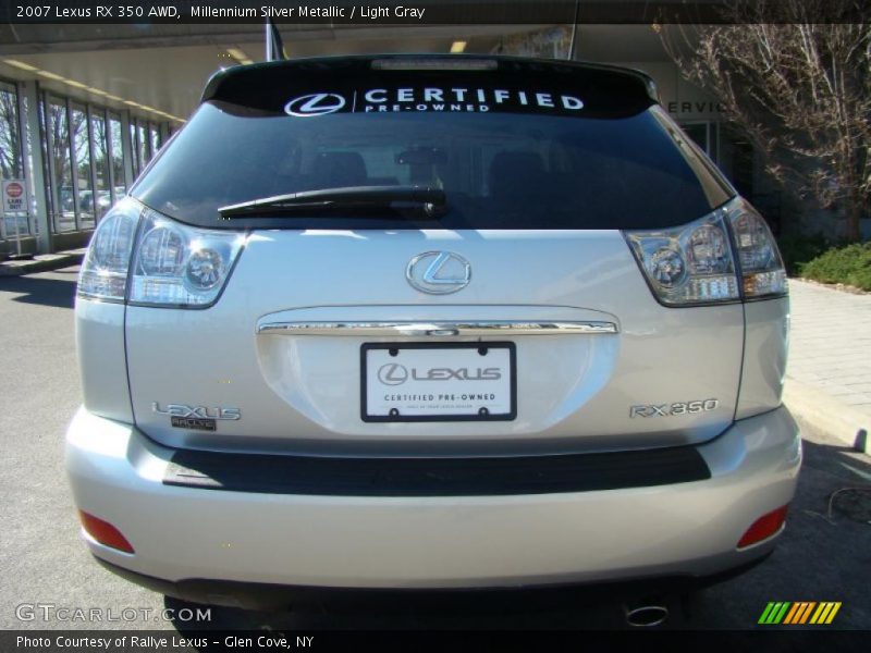 Millennium Silver Metallic / Light Gray 2007 Lexus RX 350 AWD