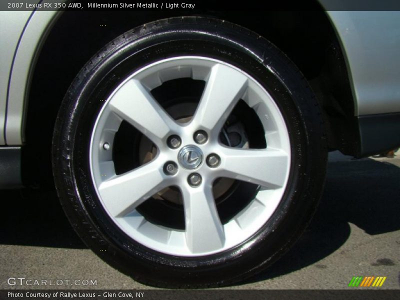 Millennium Silver Metallic / Light Gray 2007 Lexus RX 350 AWD