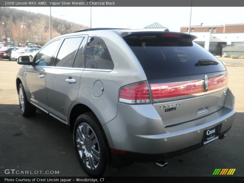Vapor Silver Metallic / Charcoal Black 2008 Lincoln MKX AWD