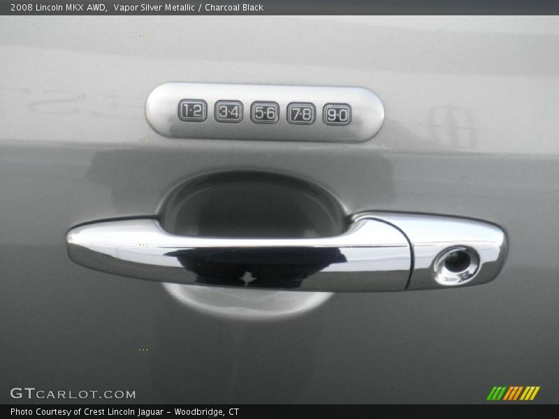 Vapor Silver Metallic / Charcoal Black 2008 Lincoln MKX AWD