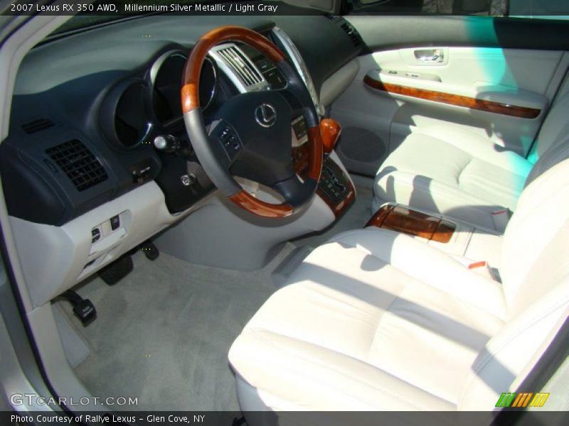 Millennium Silver Metallic / Light Gray 2007 Lexus RX 350 AWD