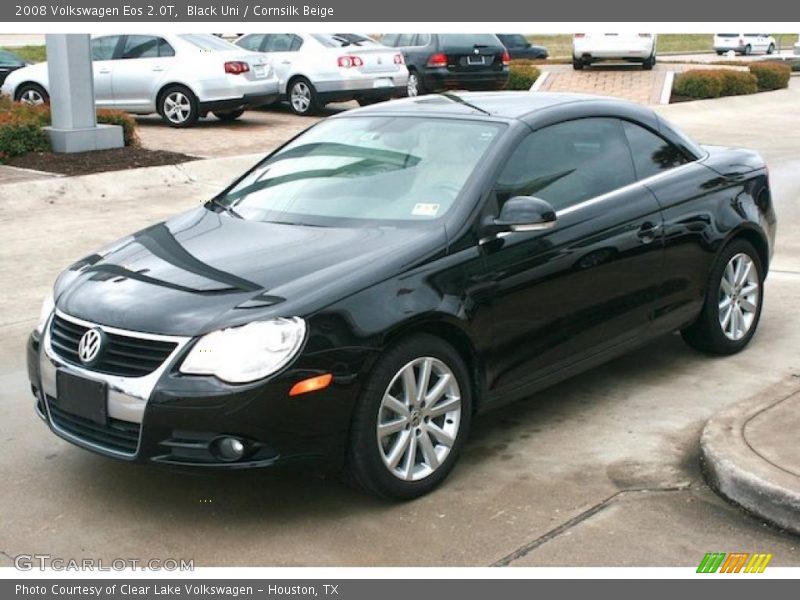 Black Uni / Cornsilk Beige 2008 Volkswagen Eos 2.0T