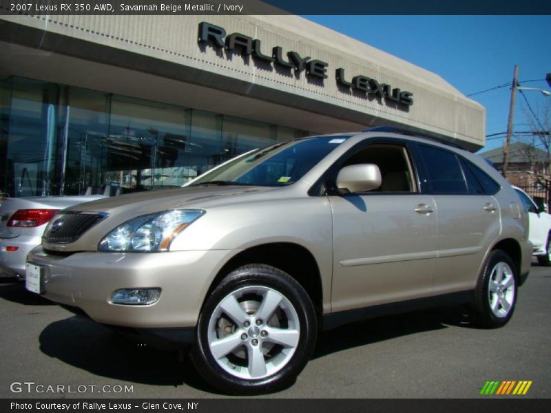Savannah Beige Metallic / Ivory 2007 Lexus RX 350 AWD
