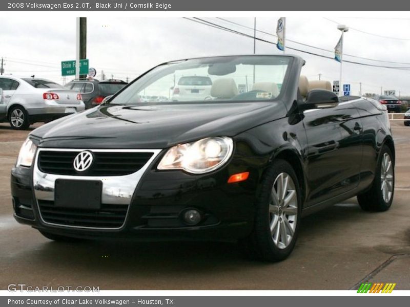 Black Uni / Cornsilk Beige 2008 Volkswagen Eos 2.0T