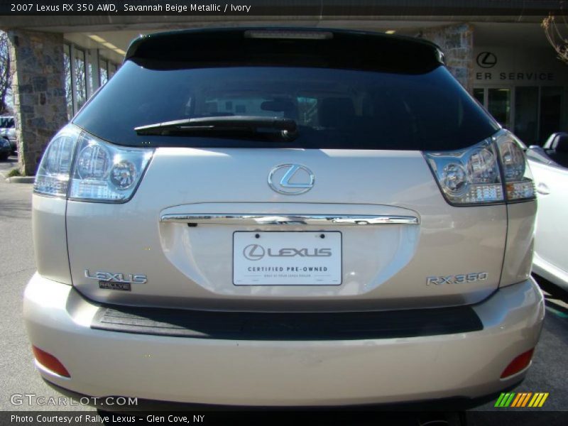 Savannah Beige Metallic / Ivory 2007 Lexus RX 350 AWD