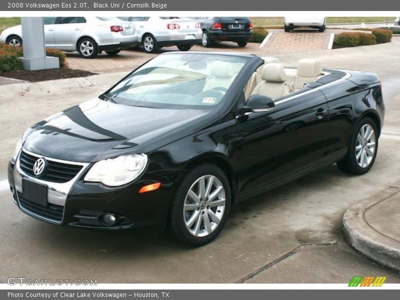 Black Uni / Cornsilk Beige 2008 Volkswagen Eos 2.0T